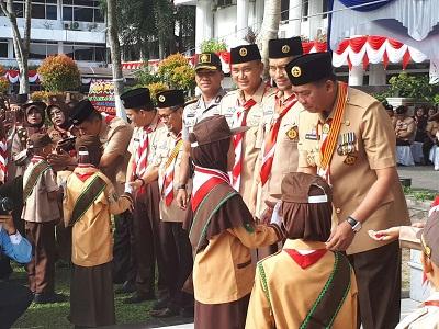 Wakapolresta Pekanbaru : Pramuka Mampu Bentuk Karakter Disiplin dan Cinta Tanah Air